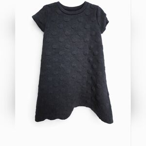 H&M Textured Dot Knit Dress Navy Girls 4-6Y
